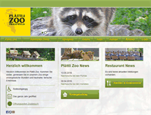 Tablet Screenshot of plaettli-zoo.ch